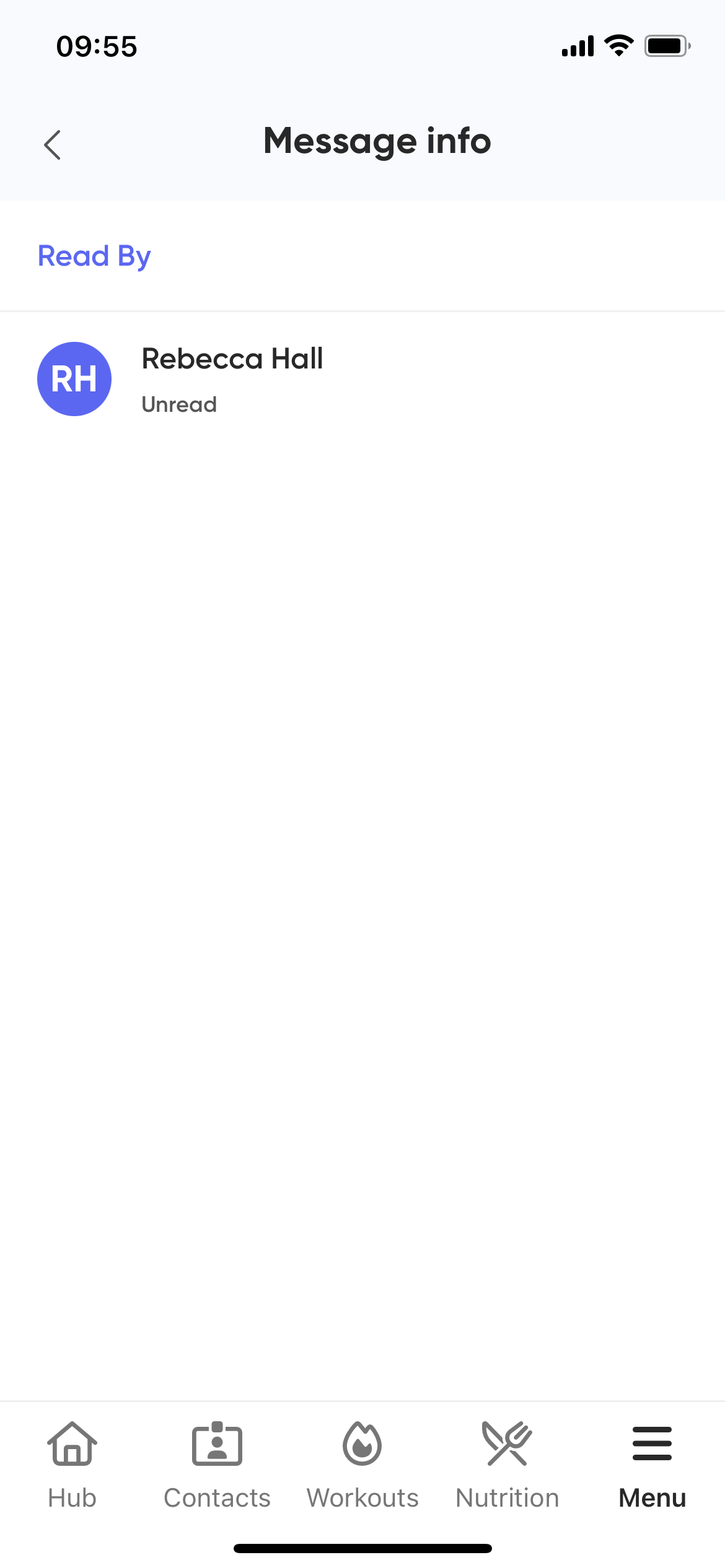 App message status