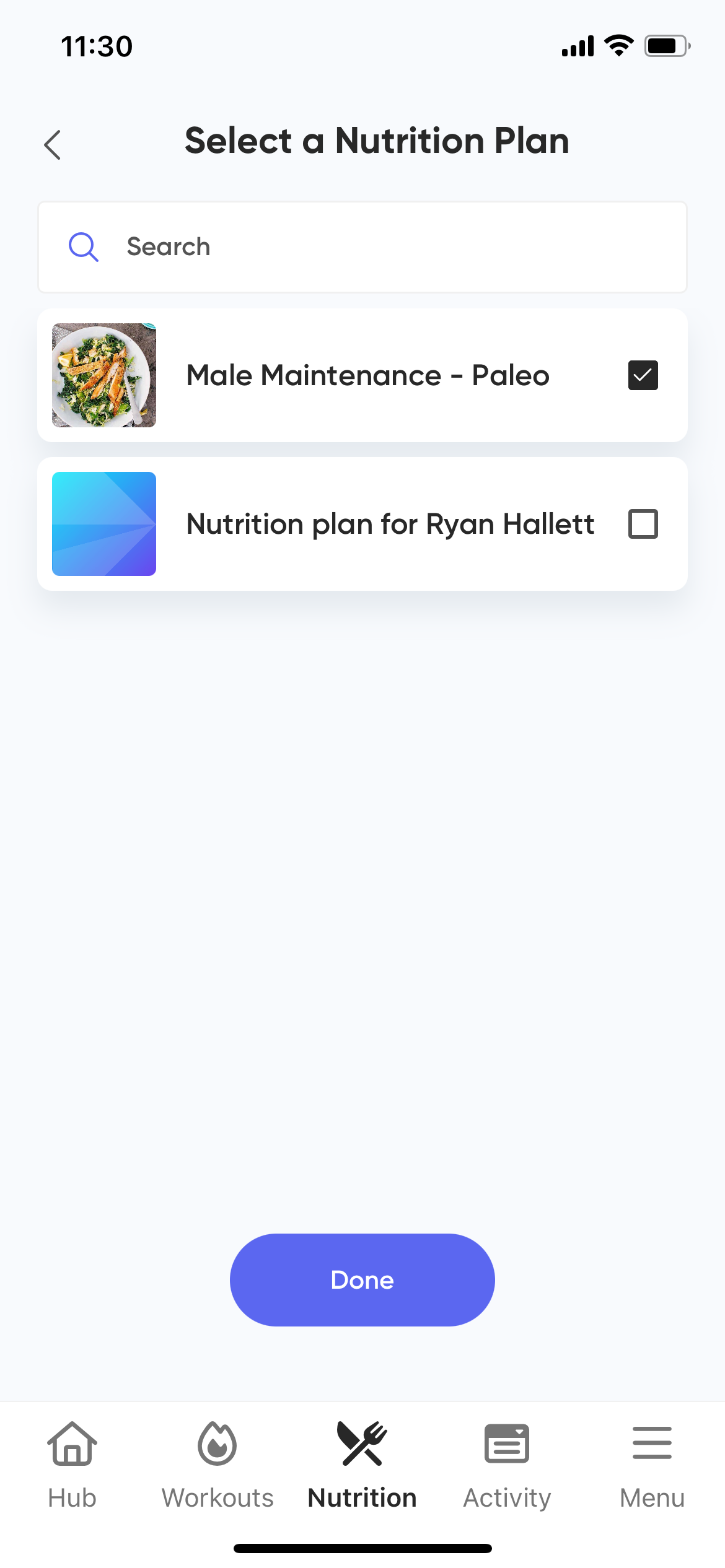 App select a nutrition plan to follow.PNG