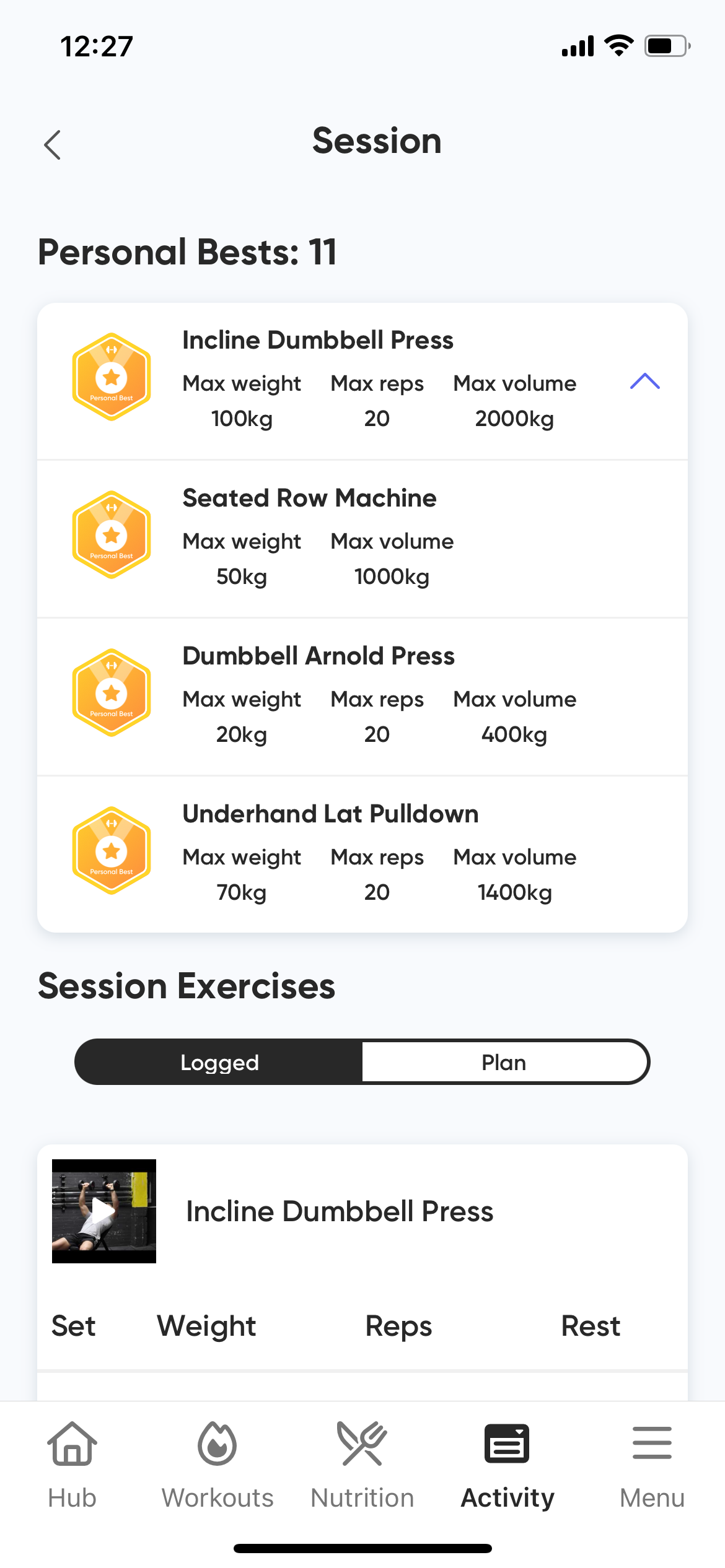 App client view pb's from activity feed.PNG