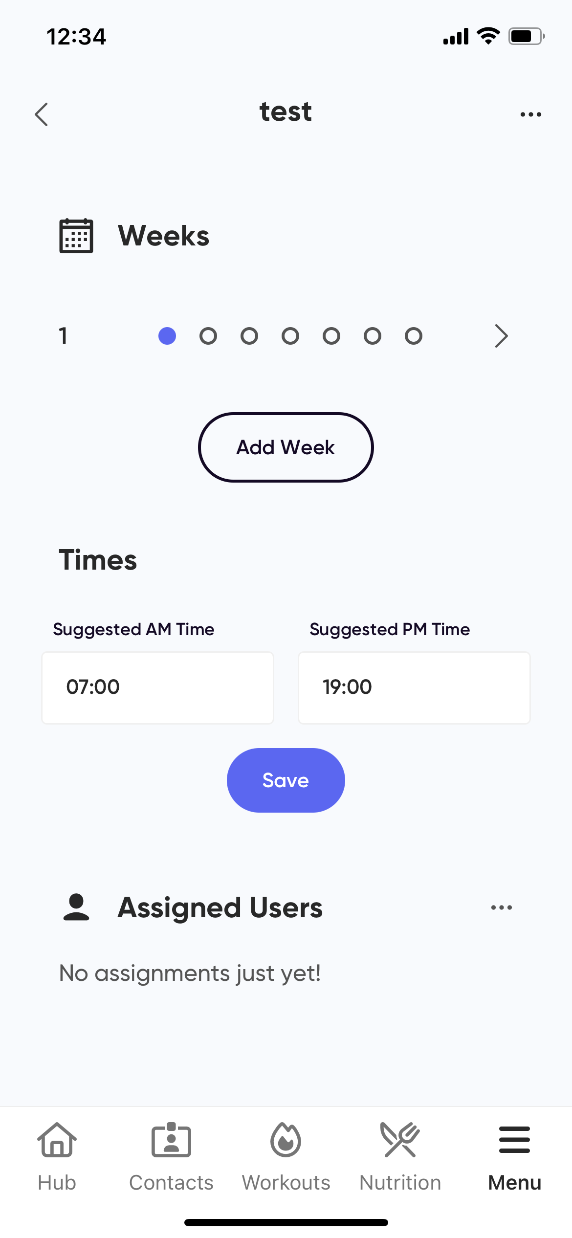 App overview, assign and save .PNG