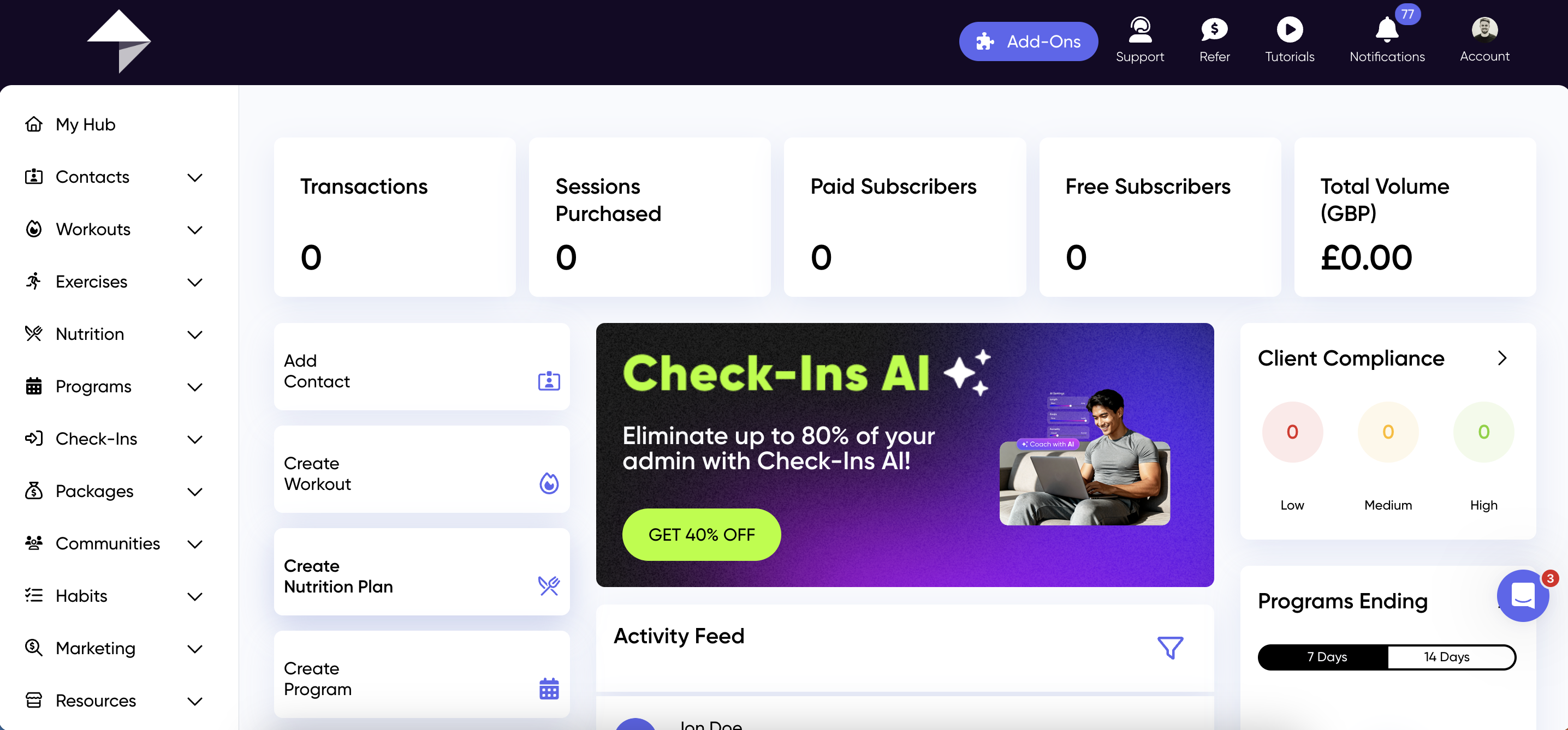 New Hub screen with Communities.png